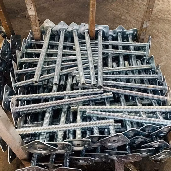 Accesorios para andamios Ringlock Andamio con base de tornillo Andamio hueco sólido Gato con base ajustable