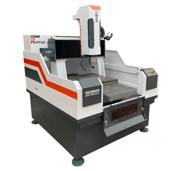 Fabricación de moldes Fresadora CNC de China Mini enrutador CNC 6060 Máquina CNC para corte de metales con cuerpo pesado